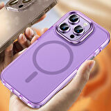 Vendas iPhone 15 Pro Uyumlu Klaptika Airbag Corner Support Magsafe Wireless Şarj Özellikli Kılıf