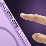 Vendas iPhone 15 Pro Uyumlu Klaptika Airbag Corner Support Magsafe Wireless Şarj Özellikli Kılıf