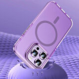 Vendas iPhone 15 Pro Uyumlu Klaptika Airbag Corner Support Magsafe Wireless Şarj Özellikli Kılıf