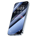 Vendas iPhone 15 Pro Max Uyumlu Ahize Korumalı Anti-Dust Toz Önleyici Özellikli Tempered Cam Ekran Koruyucu 2 Adet
