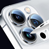 Vendas iPhone 14 Pro Max Uyumlu Eagle Serisi Telefonla Uyumlu Renk Tasarımlı Safir Cam Kamera Lens Koruyucu
