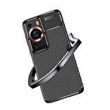 Vendas Huawei P60 Pro Uyumlu Deep Dizayn Auto Focus Tasarımlı Karbon Dizayn Kılıf