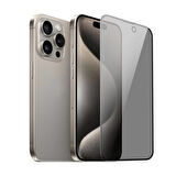 Vendas iPhone 15 Pro Max Uyumlu Anti Peep Ahize Korumalı Gizleyen Privacy HD Hayalet Ekran Koruyucu