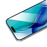 Vendas iPhone 15 Pro Uyumlu AF Elektro Kaplama hidrofobik Dust Proof Tempered Cam Ekran Koruyucu 2 Adet Set