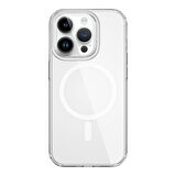 Vendas iPhone 15 Pro Max Uyumlu Sararma Yapmayan Magsafe Şarj Özellikli Şeffaf Kılıf