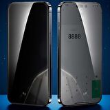 Vendas iPhone 14 Uyumlu Privacy Bilvis Double Strong Tempered Glass Hayalet Cam Ekran Koruyucu