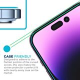 Vendas iPhone 14 Pro Max Uyumlu Oval Kenar Tasarımlı V-Bilvis Warrior Cam Ekran Koruyucu 2 Adet Set