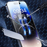 Vendas iPhone 14 Plus Uyumlu V-Pro Elektro Kaplama hidrofobik Tempered Cam Ekran Koruyucu 2 Adet