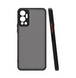 Vendas İnfinix Hot 12 Uyumlu Mara Serisi Arkası Mat Renkli Hux Silikon Kılıf