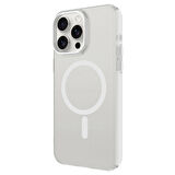 Vendas iPhone 15 Pro Max Uyumlu Cro Serisi Buzlu Transparan Magsafe Şarj Özellikli Sert Kılıf