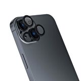 Vendas iPhone 15 Uyumlu Eagle Serisi Premium Temperli Kamera Lens Koruyucu
