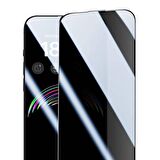 Vendas iPhone 14 Pro Max Uyumlu Anti-Dust Warrior 9D Full Cover Privacy Gizleyen Temperli Cam Ekran Koruyucu