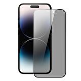 Vendas iPhone 15 Uyumlu Oval Kenar Tasarımlı V-Bilvis Warrior Privacy Gizleyen Hayalet Ekran Koruyucu 2 Adet Set