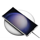 Vendas Samsung Galaxy S24 Ultra Kılıf Zore Kamera Korumalı Şeffaf Dikey Standlı Ays Kapak