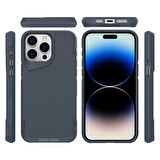 Vendas Apple iPhone 15 Pro Kılıf Zore Airbag Kenarlı T-Max Mat Standlı Kapak