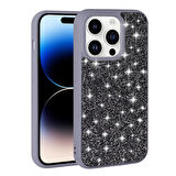 Vendas Apple iPhone 14 Pro Kılıf Parlak Taşlı Tasarım Zore Pırlanta Kapak