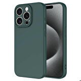 Vendas iPhone 15 Pro Max Uyumlu Kılıf Lansman Serisi Kadife İç Yüzeyli Yumuşak Dokulu Silikon Kapak