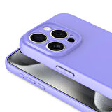 Vendas iPhone 15 Pro Uyumlu Kılıf Lansman Serisi Kadife İç Yüzeyli Yumuşak Dokulu Silikon Kapak