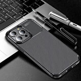 Vendas iPhone 14 Pro Max Kılıf Zore Negro Silikon Kapak + Vendas Ekran ve Kamera Lens Koruyucu Set