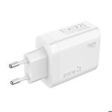 Vendas Zore Always-02 GaN Tech Type-C PD4.0 USB-A QC3.0 Hızlı Şarj Özellikli Seyahat Şarj Başlığı 45W