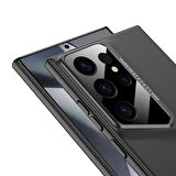 Vendas Samsung Galaxy S23 Ultra Uyumlu Kılıf İnce Kameralı Korumalı Sert Rubber Strong Back Pro Kapak