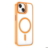 Vendas iPhone 14 Kılıf Magsafe Wireless Şarj Özellikli Standlı Zore Magsafe Klon Lensli Kapak