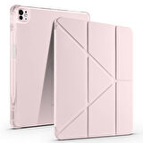 Vendas Apple iPad Air 11 2024 Kılıf Zore Tri Folding Kalem Bölmeli Standlı Kılıf
