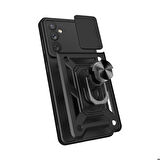 Vendas Samsung Galaxy A34 Kılıf Magnetik Standlı Kamera Korumalı Zore Sürgülü Vega Kapak