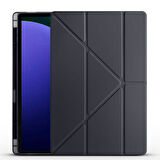 Vendas Samsung Galaxy Tab S10 Ultra Kılıf Zore Tri Folding Kalem Bölmeli Standlı Kılıf