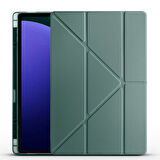 Vendas Samsung Galaxy Tab S10 Ultra Kılıf Zore Tri Folding Kalem Bölmeli Standlı Kılıf