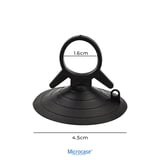 Microcase Çok Amaçlı Vantuz 4.5cm 6 Adet Siyah - AL5885