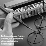 46 in 1 Hassas Tornavida Seti Manyetik Taşınabilir Telefon Pc Tamir Kiti S2 Çelik PH SL Torx Hex