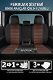 Mitsubishi Outlander  Uyumlu 5 KOLTUK TAM SET CARUSA SERİSİ TAM SET TAY TÜYÜ OTO KOLTUK KILIFI TABA