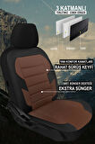 Mitsubishi Prestige  Uyumlu 5 KOLTUK TAM SET CARUSA SERİSİ TAM SET TAY TÜYÜ OTO KOLTUK KILIFI TABA