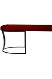 Viego Siyah Bench Puf,Metal