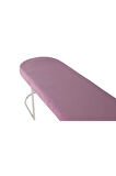 Viego Silver Smooth Bench Lüks Metal Gümüş Ayak, Chester Model Yatak Ucu Pembe Puf