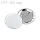 44 mm UV Baskıya Uygun Buton Rozet VG44UVBR 1000 adet