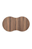 VOVVAHOME MOON MDF AHŞAP ORTA SEHPA - CEVİZ