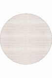 Bej Kaymaz Tabanlı Desensiz Yuvarlak Mutfak Halısı AR1356