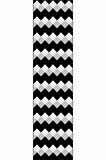 Siyah Kaymaz Zigzag Kesme Rulo Özel Ölçülü Yolluk AR325