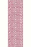 Pembe Kaymaz Moroccan Kesme Rulo Özel Ölçülü Yolluk AR385