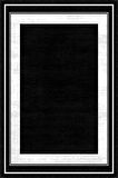 Siyah Çerçeveli Kaymaz Taban Makinede Yıkanabilir Halı AR530