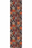 Renkli Kaymaz Patchwork Kesme Rulo Özel Ölçülü Yolluk AR981