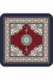 Bordo Modern Klasik Banyo Halısı Klozet Paspas Seti BS279