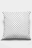 Beyaz Puantiyeli Çift Taraflı Yastık Kırlent Kılıfı KRL299