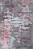 Pembe Mavi Kaymaz Taban Dekoratif Modern Salon Halısı PR021