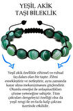Sertifikalı Ham Işlenmemiş Yeşil Akik Taşı Bileklik