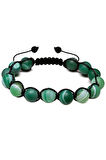 Sertifikalı Ham Işlenmemiş Yeşil Akik Taşı Bileklik