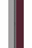 Bordo Avangarde Desenli Premium Masa Örtüsü Runner RNR141