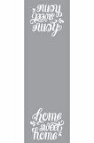 Gri Home Sweet Home Premium Masa Örtüsü Runner RNR157